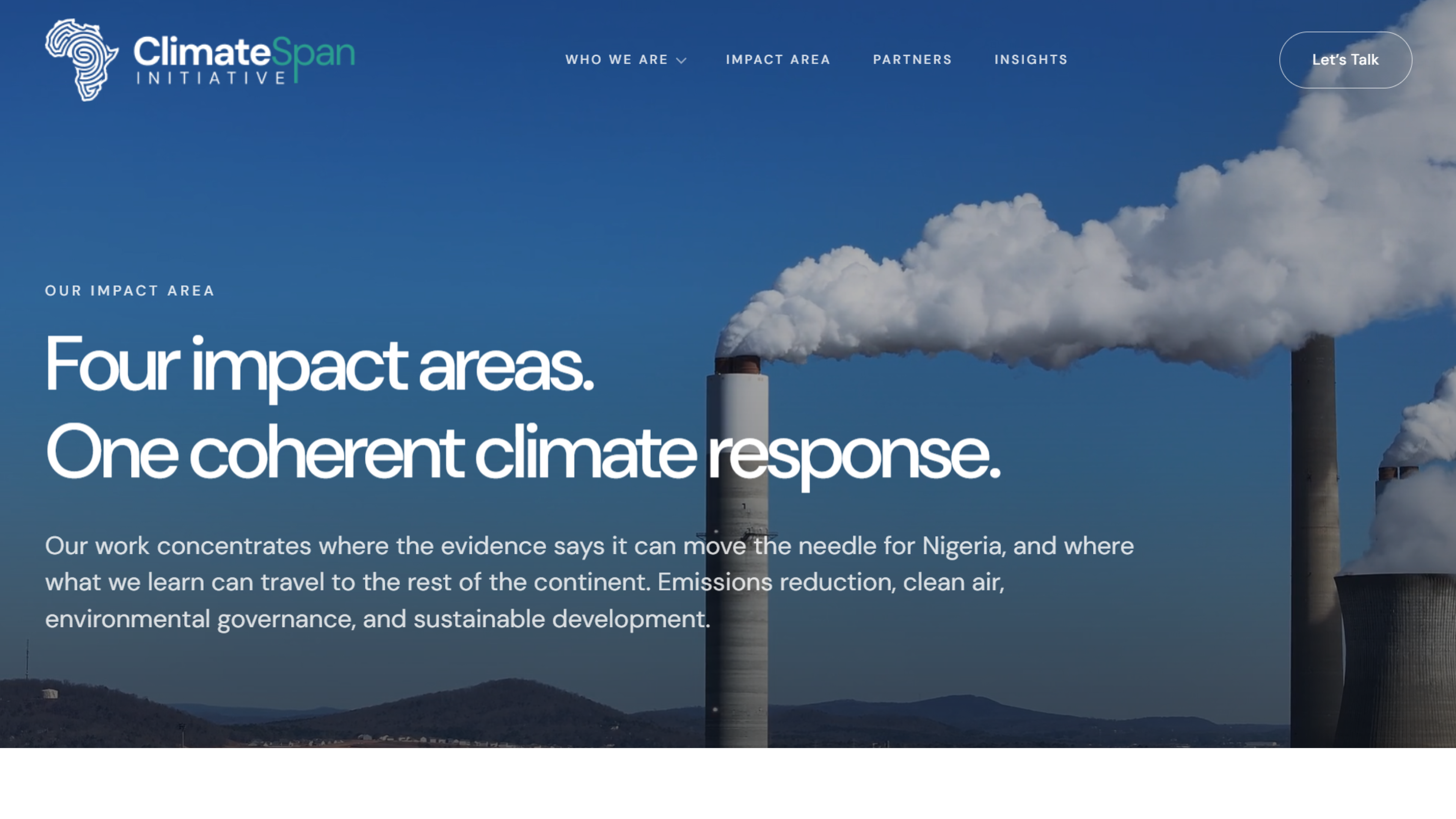 ClimateSpan website section image 4